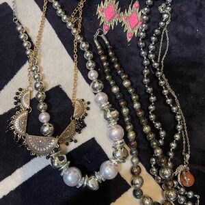 Elegant Silver and Gold Necklace Sets